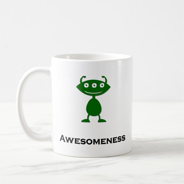 Taza De Café Triple Eye Awesombe green (Izquierda)
