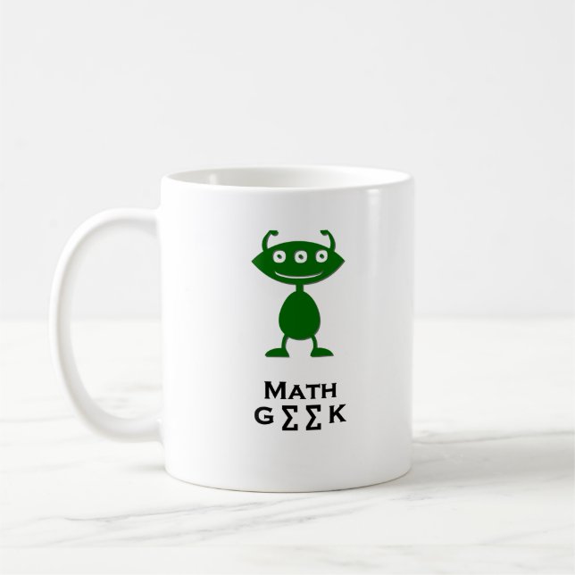 Taza De Café Triple Eye Math Geek green (Izquierda)