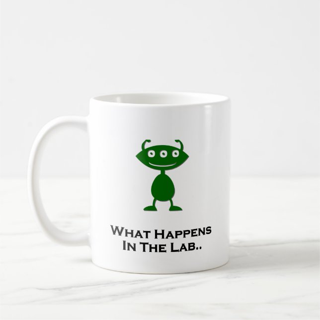 Taza De Café Triple Ojo Lo Que Pasa En El Laboratorio Verde (Izquierda)