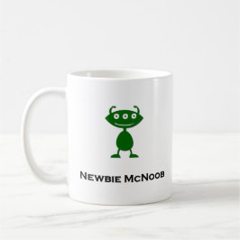 Taza De Café Triple Ojo Newbie McNoob verde