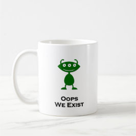 Taza De Café Triple Oops oculares Existimos verde