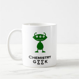 Taza De Café Triple química ocular Geek green