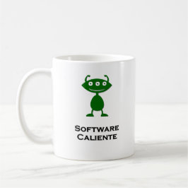 Taza De Café Triple software ocular Caliente verde