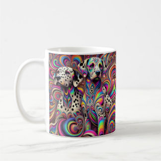 Taza De Café trippy dalmatiano