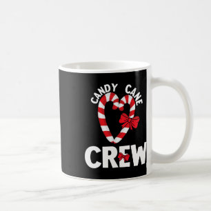 Taza De Café Tripulación de bastón de caramelo divertida Navida