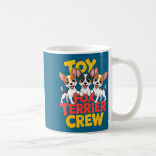 Taza De Café Tripulación de Cartoon de Toy Fox Terrier Pequeño