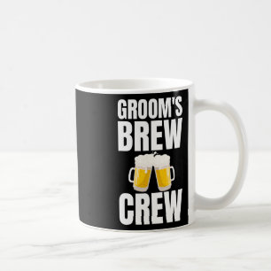 Taza De Café Tripulación de cerveza divertida del novio para la