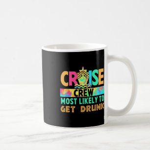 Taza De Café Tripulación de crucero de vacaciones con Tie Dye M