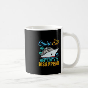 Taza De Café Tripulación de crucero familiar divertido vintage