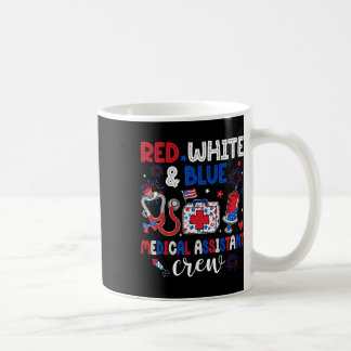 Taza De Café Tripulación De Istant Médico Azul Y Blanco Rojo Fe