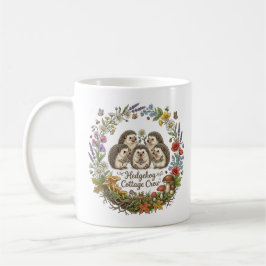 Taza De Café Tripulación de la cabaña de erizo Corona floral fa