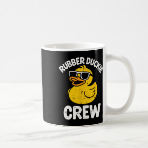 Taza De Café Tripulación de patito de goma divertido pato amari