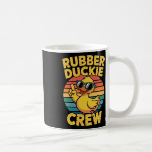Taza De Café Tripulación de patito de goma Pato retro Pato vint