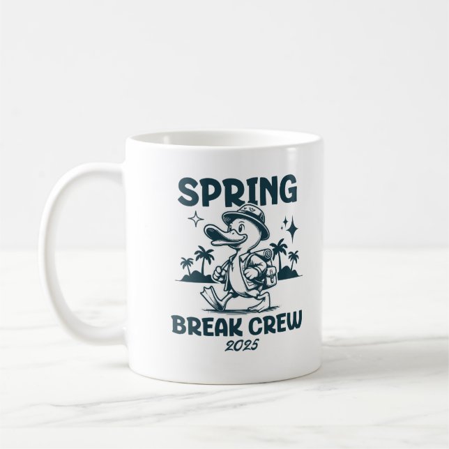 Taza De Café Tripulación de primavera 2025 cúte de papas vacaci (Izquierda)
