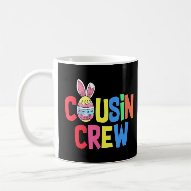 Taza De Café Tripulación de Primo Cute Conejo Conejo Huevo Mata (Izquierda)