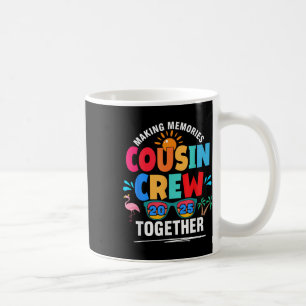 Taza De Café Tripulación de primos 2025 Haciendo Mamáes de Reun