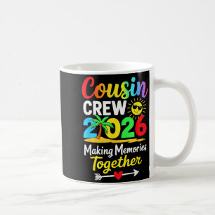 Taza De Café Tripulación de primos 2026 creando recuerdos famil