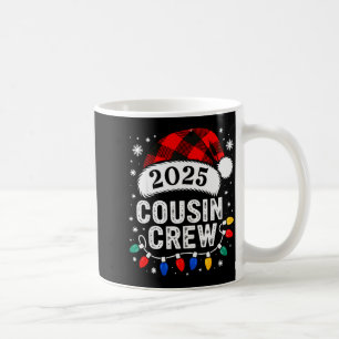 Taza De Café Tripulación de primos Navidad 2025 Santa Niños Fam
