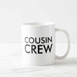 Taza De Café Tripulación de primos | Regalo familiar de primos 