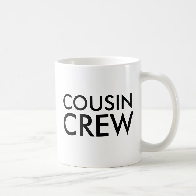 Taza De Café Tripulación de primos | Regalo familiar de primos  (Derecha)