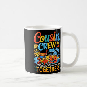 Taza De Café Tripulación de primos vacaciones de verano en la p