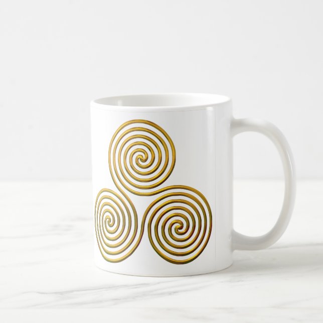 Taza De Café Triskele-oro (Derecha)