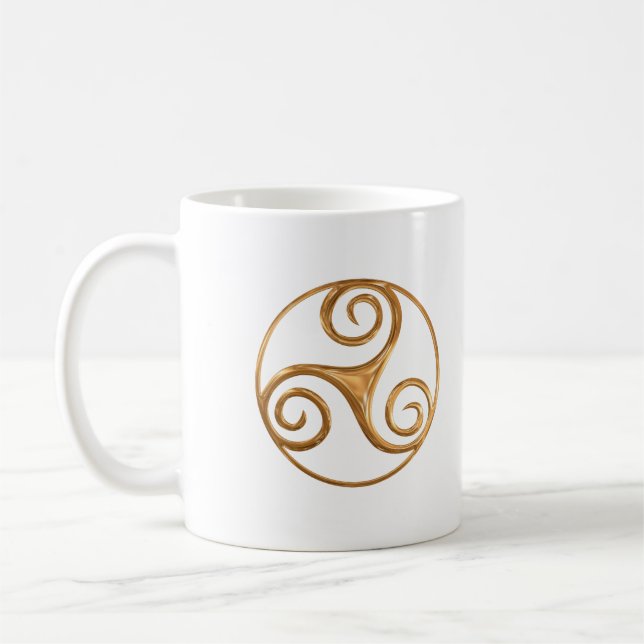 Taza De Café Triskelion Gold (Izquierda)