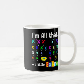 Taza De Café Trisomía 21 xx cromosoma extra síndrome de Down mu