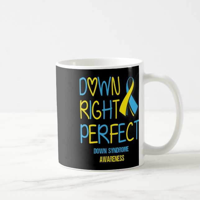 Taza De Café Trisomía de sensibilización sobre el síndrome de D (Derecha)