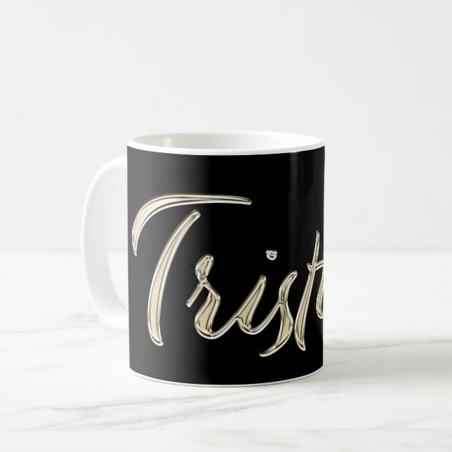 Taza De Café Tristan Name whitegold Tasse Teetasse Kaffeetasse (Anverso izquierdo)