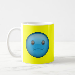 Taza De Café Triste azul