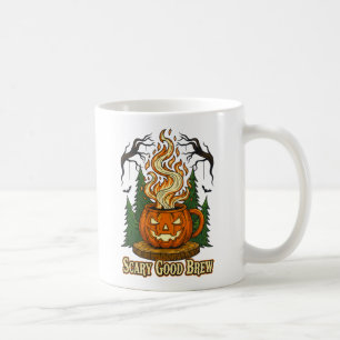 Taza De Café Triste Bocina de Calabaza Buena Frena Café Hallowe