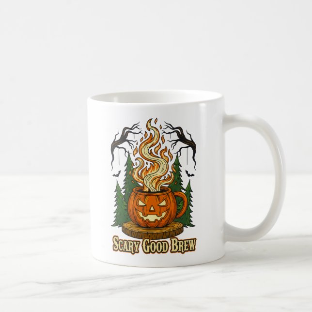 Taza De Café Triste Bocina de Calabaza Buena Frena Café Hallowe (Derecha)