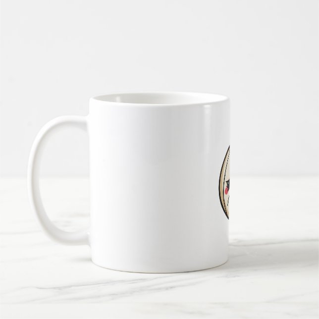 Taza De Café Triste cebolla con cara de cruz (Izquierda)