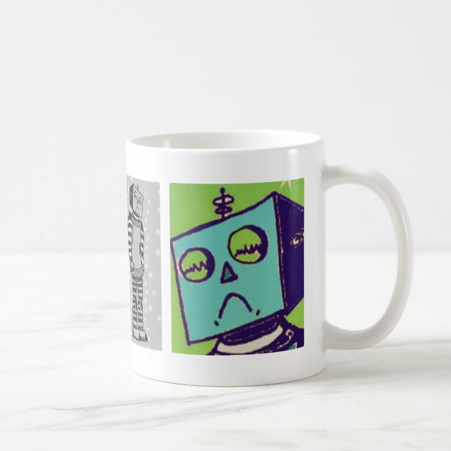Taza de café triste del robot (Derecha)