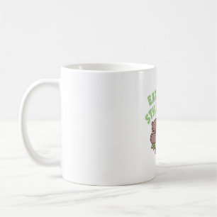 Taza De Café Triste Hippo come a los verdes sigue siendo una di