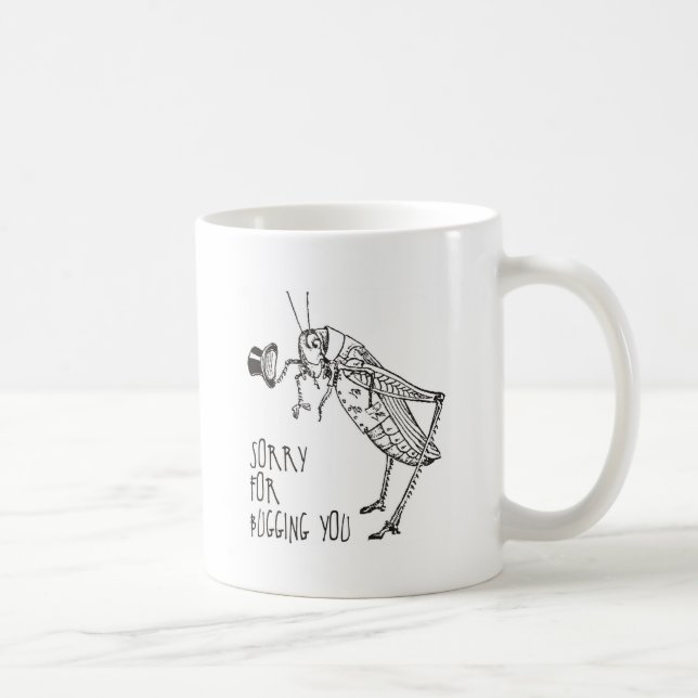 Taza De Café Triste para fastidiar: Saltamontes/grillo del (Derecha)