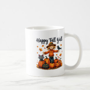 Taza De Café Tristeza Feliz otoño y día de Acción de Gracias Ha