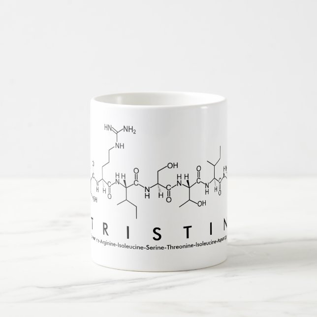 Taza De Café Tristin peptide name mug (Centro)