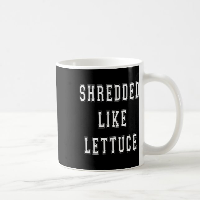 Taza De Café Triturado como Lettuce Bodybuilding Funny Tee Shir (Derecha)