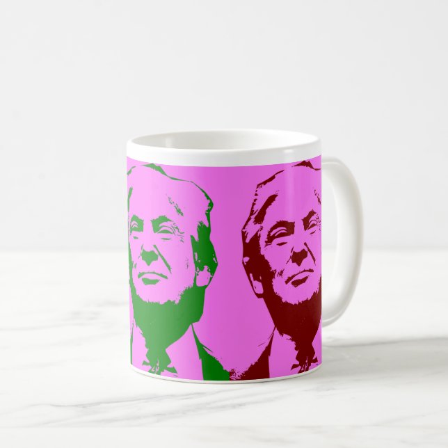 Taza De Café Triunfo 2020 del voto del arte pop de Donald Trump (Anverso derecho)