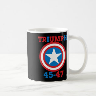 Taza De Café Triunfo 45-47 - Patriotic Mega Apparel Usa - Trump