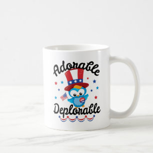 Taza De Café Triunfo deplorable adorable 2016 del búho