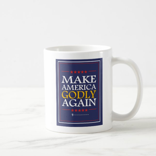 Taza De Café Triunfo - taza: Haga América santa otra vez (Derecha)