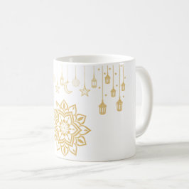 Taza De Café Trofeo Ramadán con adornos dorados