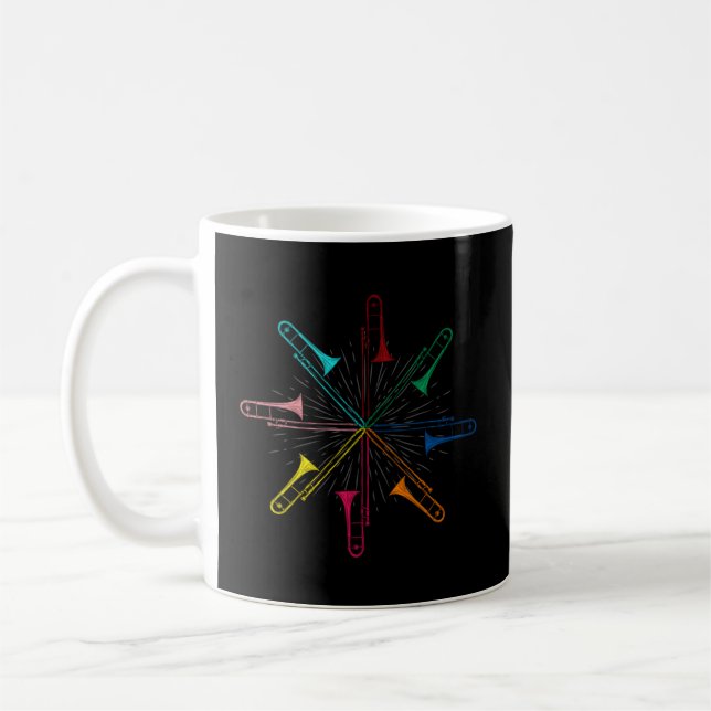 Taza De Café Trombón de instrumentos musicales de música (Izquierda)