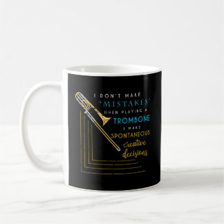 Taza De Café Trombón de la banda de música de jazz trombonista