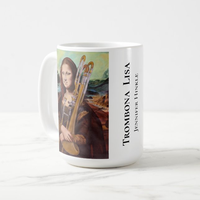 Taza De Café Trombona Lisa Mug (Anverso izquierdo)