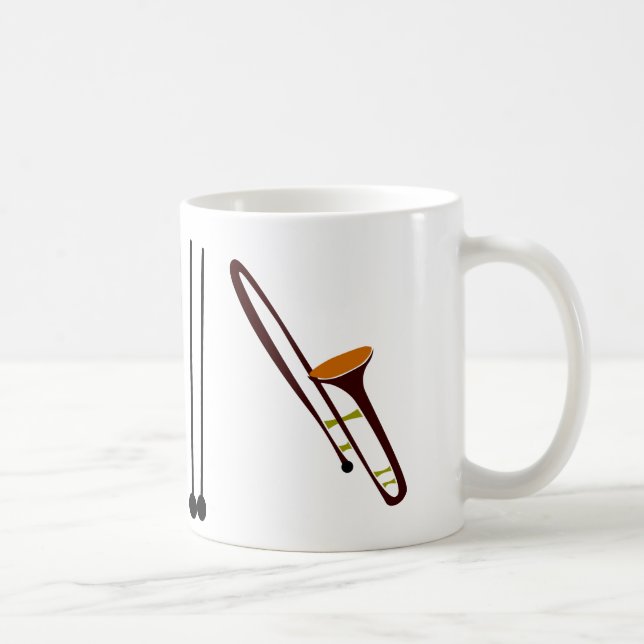 Taza De Café Trombone retro de los años 50 (Derecha)