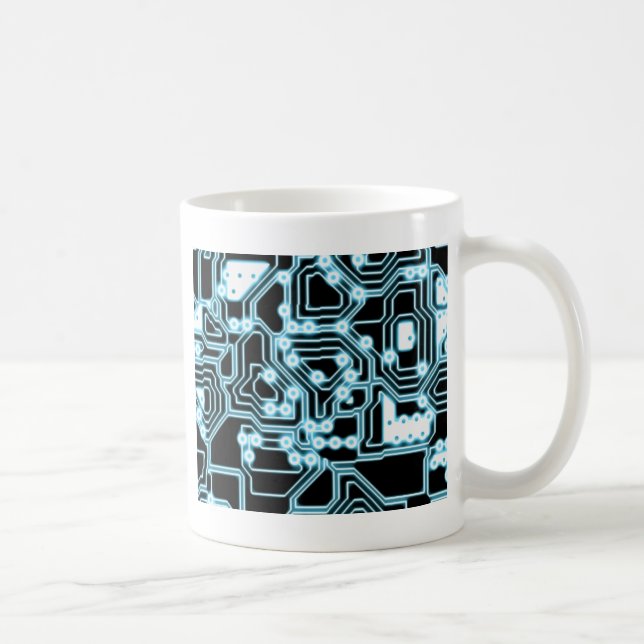 Taza De Café TRON - azul / negro (Derecha)